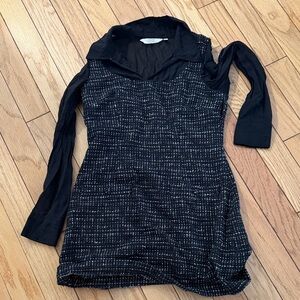 Tweed Black Dress